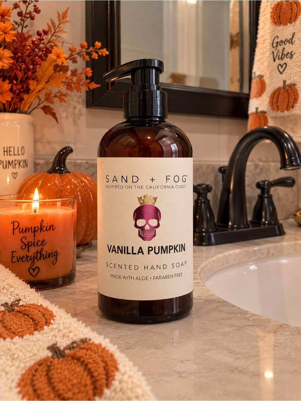 Vanilla Pumpkin Scented Hand Soap – Fall Pumpkin Soap 20 Fl oz